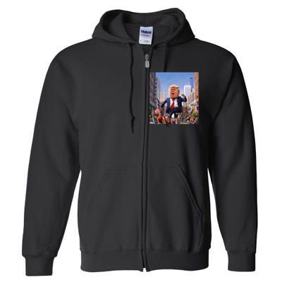 Trump 2024 Take America Back DaddyS Home Full Zip Hoodie