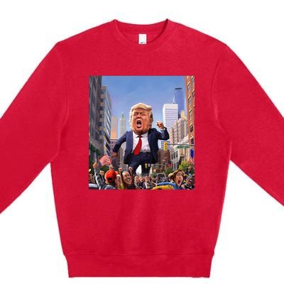 Trump 2024 Take America Back DaddyS Home Premium Crewneck Sweatshirt