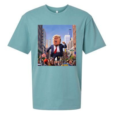 Trump 2024 Take America Back DaddyS Home Sueded Cloud Jersey T-Shirt