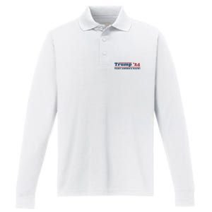 Trump 2024 Take America Back Performance Long Sleeve Polo