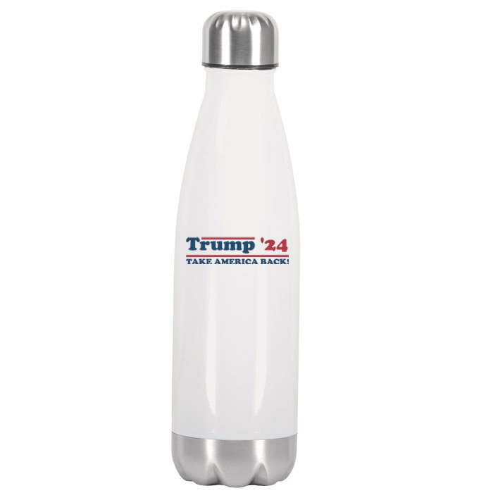 Trump 2024 Take America Back Stainless Steel Insulated Water Bottle