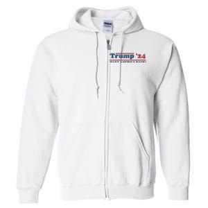 Trump 2024 Take America Back Full Zip Hoodie