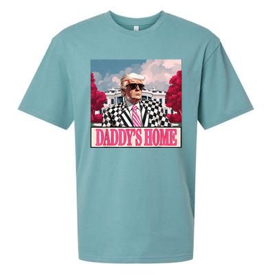 Trump 2024 Take America Back DaddyS Home Trump 2024 Sueded Cloud Jersey T-Shirt