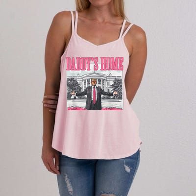 Trump 2024 Take America Back DaddyS Home Trump 2024 Women's Strappy Tank