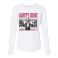 Trump 2024 Take America Back DaddyS Home Trump 2024 Womens Cotton Relaxed Long Sleeve T-Shirt