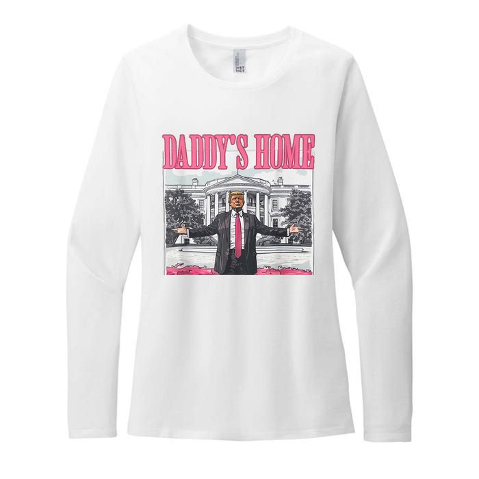 Trump 2024 Take America Back DaddyS Home Trump 2024 Womens CVC Long Sleeve Shirt