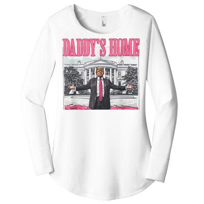 Trump 2024 Take America Back DaddyS Home Trump 2024 Women's Perfect Tri Tunic Long Sleeve Shirt