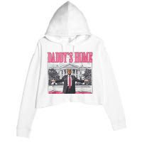 Trump 2024 Take America Back DaddyS Home Trump 2024 Crop Fleece Hoodie