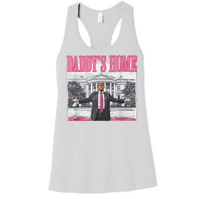 Trump 2024 Take America Back DaddyS Home Trump 2024 Women's Racerback Tank