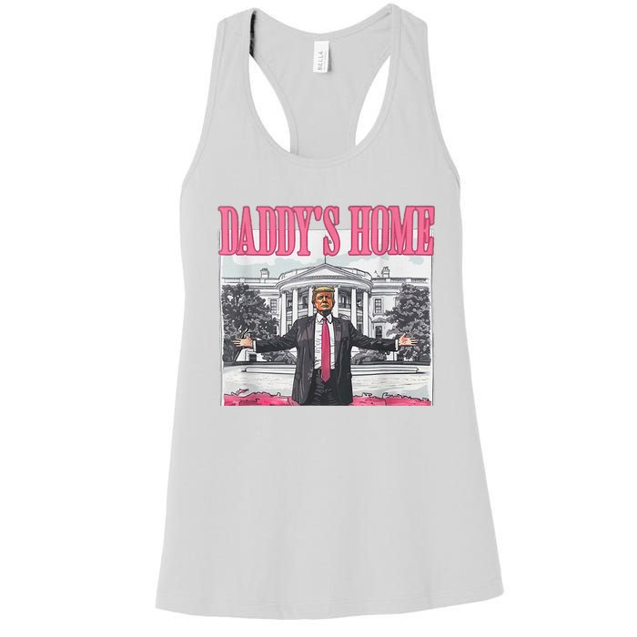 Trump 2024 Take America Back DaddyS Home Trump 2024 Women's Racerback Tank