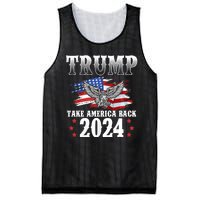 Trump 2024 Take America Back American Flag Trump 2024 Mesh Reversible Basketball Jersey Tank