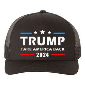 Trump 2024 Take America Back Election Patriotic Second Term Yupoong Adult 5-Panel Trucker Hat