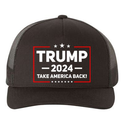 Trump 2024 Take America Back Yupoong Adult 5-Panel Trucker Hat