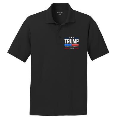 Trump 2024 Take Our Nation Back PosiCharge RacerMesh Polo