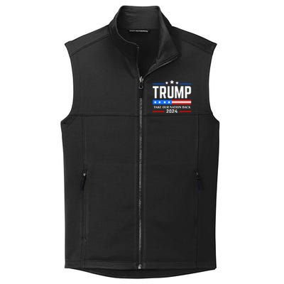 Trump 2024 Take Our Nation Back Collective Smooth Fleece Vest