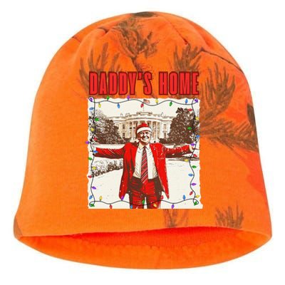 Trump 2024 Take America Back DaddyS Home Trump Christmas Kati - Camo Knit Beanie