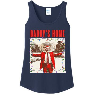 Trump 2024 Take America Back DaddyS Home Trump Christmas Ladies Essential Tank