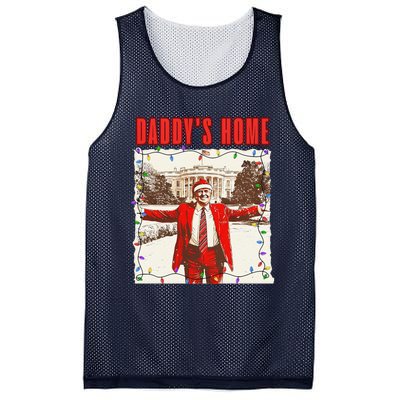 Trump 2024 Take America Back DaddyS Home Trump Christmas Mesh Reversible Basketball Jersey Tank