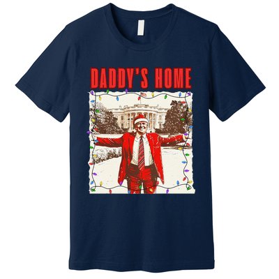 Trump 2024 Take America Back DaddyS Home Trump Christmas Premium T-Shirt