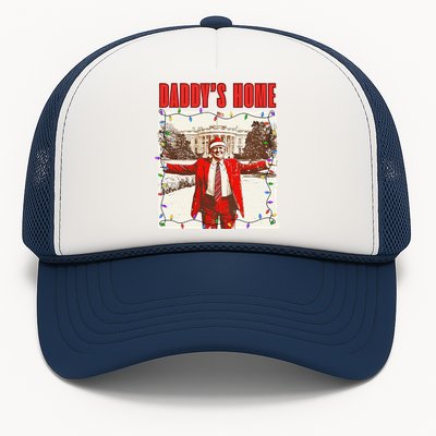 Trump 2024 Take America Back DaddyS Home Trump Christmas Trucker Hat