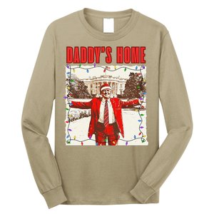 Trump 2024 Take America Back DaddyS Home Trump Christmas Long Sleeve Shirt