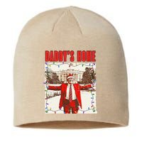 Trump 2024 Take America Back DaddyS Home Trump Christmas Sustainable Beanie