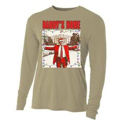 Trump 2024 Take America Back DaddyS Home Trump Christmas Cooling Performance Long Sleeve Crew