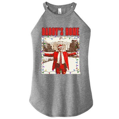 Trump 2024 Take America Back DaddyS Home Trump Christmas Women's Perfect Tri Rocker Tank