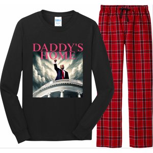 Trump 2024 Take America Back DaddyS Home Trump 2024 Long Sleeve Pajama Set