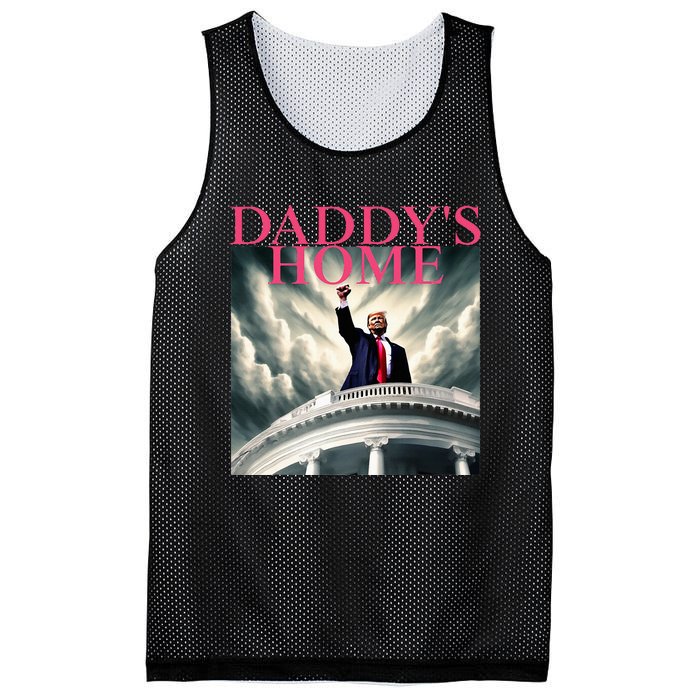 Trump 2024 Take America Back DaddyS Home Trump 2024 Mesh Reversible Basketball Jersey Tank