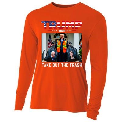 Trump 2024 Take Out The Trash Cooling Performance Long Sleeve Crew