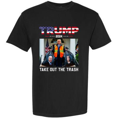 Trump 2024 Take Out The Trash Garment-Dyed Heavyweight T-Shirt