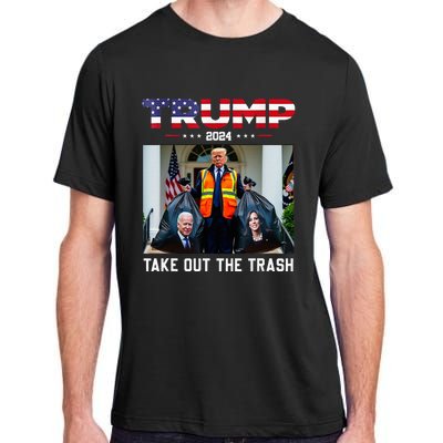 Trump 2024 Take Out The Trash Adult ChromaSoft Performance T-Shirt