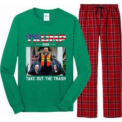 Trump 2024 Take Out The Trash Long Sleeve Pajama Set