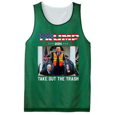 Trump 2024 Take Out The Trash Mesh Reversible Basketball Jersey Tank