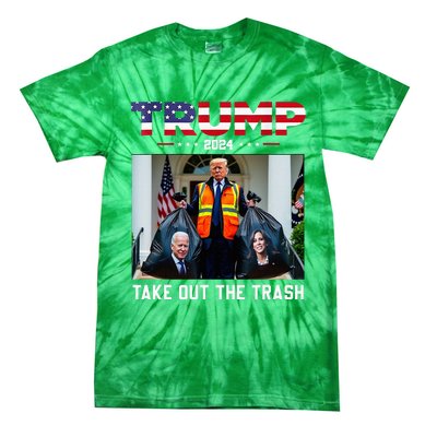 Trump 2024 Take Out The Trash Tie-Dye T-Shirt