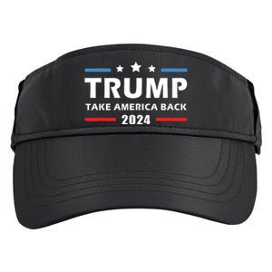 Trump 2024 Take America Back Election Patriotic Second Term Adult Drive Performance Visor