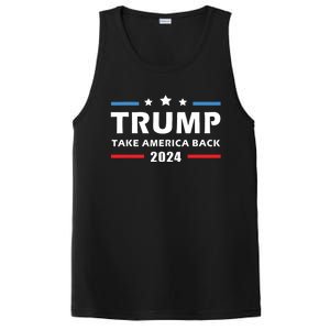 Trump 2024 Take America Back Election Patriotic Second Term PosiCharge Competitor Tank