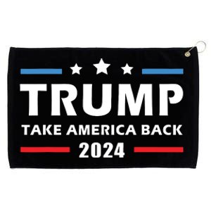 Trump 2024 Take America Back Election Patriotic Second Term Grommeted Golf Towel