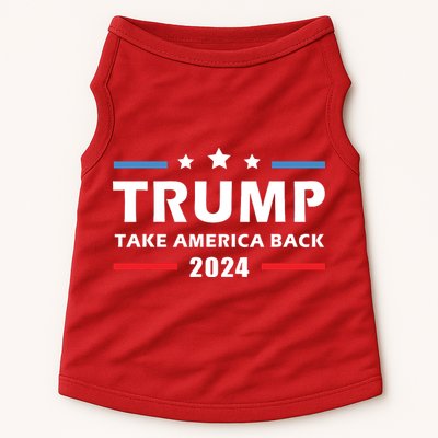Trump 2024 Take America Back Election Patriotic Second Term Doggie Tank