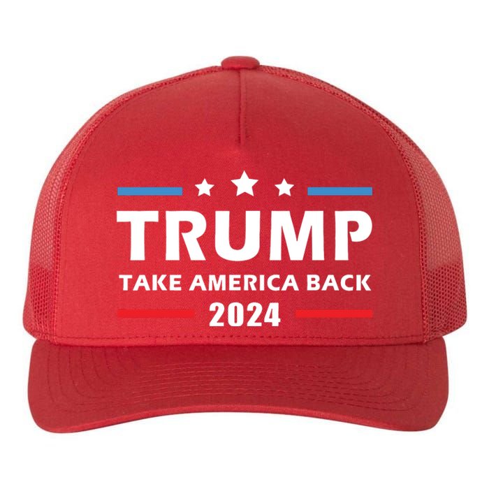 Trump 2024 Take America Back Election Patriotic Second Term Yupoong Adult 5-Panel Trucker Hat