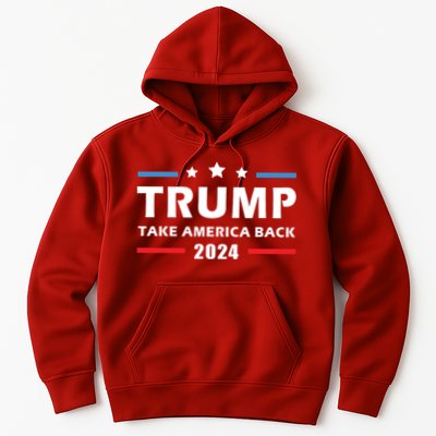Trump 2024 Take America Back Election Patriotic Second Term Hoodie