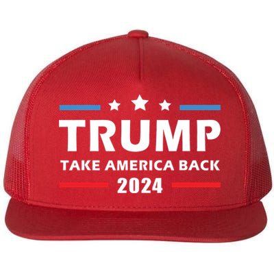 Trump 2024 Take America Back Election Patriotic Second Term Flatbill Hat