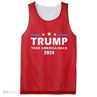 Trump 2024 Take America Back Election Patriotic Second Term Mesh Reversible Basketball Jersey Tank