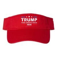 Trump 2024 Take America Back Election Patriotic Second Term Valucap Bio-Washed Visor