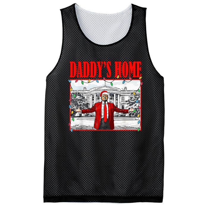 Trump 2024 Take America Back DaddyS Home Christmas Mesh Reversible Basketball Jersey Tank