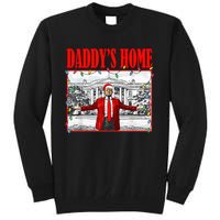 Trump 2024 Take America Back DaddyS Home Christmas Tall Sweatshirt