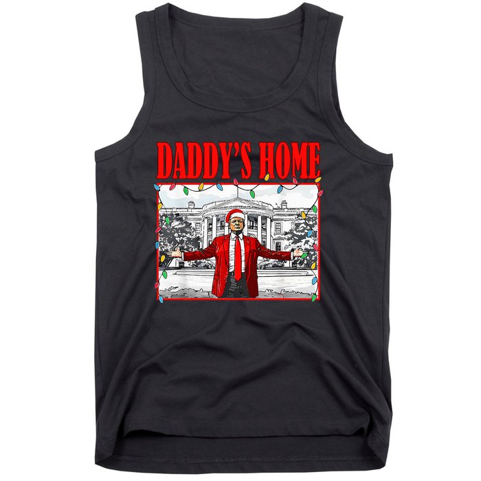 Trump 2024 Take America Back DaddyS Home Christmas Tank Top