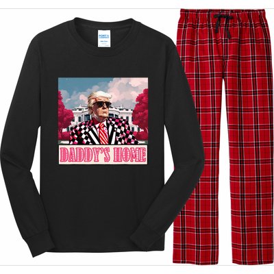 Trump 2024 Take America Back DaddyS Home Trump 2024 Long Sleeve Pajama Set