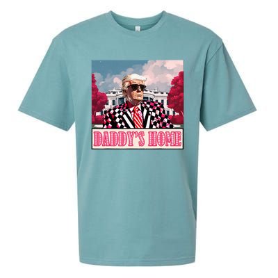 Trump 2024 Take America Back DaddyS Home Trump 2024 Sueded Cloud Jersey T-Shirt